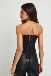 Sheer Lace Bandeau Corset Top