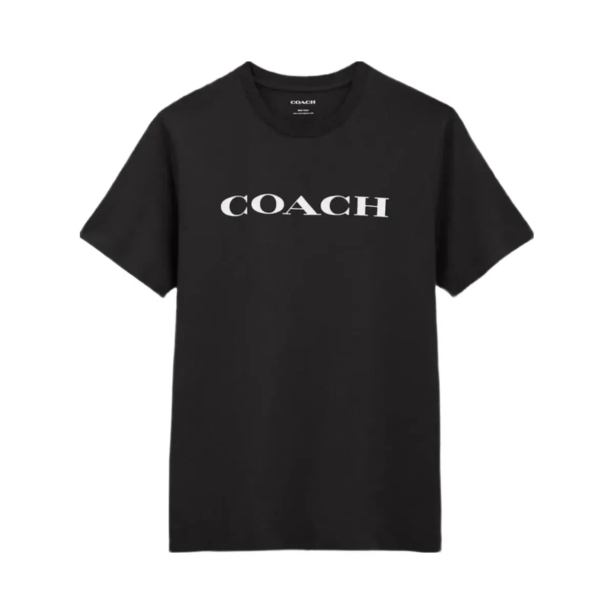 Coach Signature T-Shirt In Organic Cotton Black