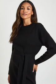 Maternity Crew Neck Jumper Midi Dress