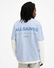 ALL SAINTS ACESS SS CREW BETHEL BLUE TSHIRT