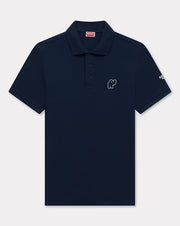 Elephant Logo Embroidered Slim Fit Polo T-Shirt