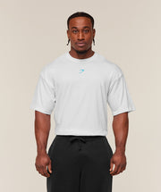 Gymshark Power T-Shirt - GS White/GS Brand Blue