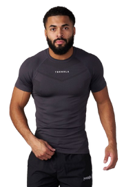 YOUNG LA 475 SuperVillain Compression Tees Charcoal