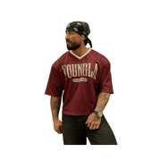 Young LA Football Cropped Jersey Burgundy