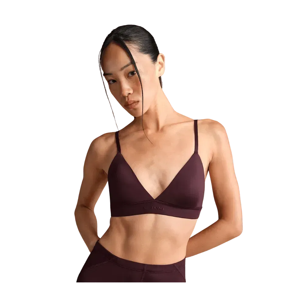 Nike x Skims Shine Women's Triangle Bra CURRANT