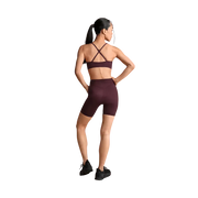 Nike x Skims Shine Women's V-Neck Bra CURRANT