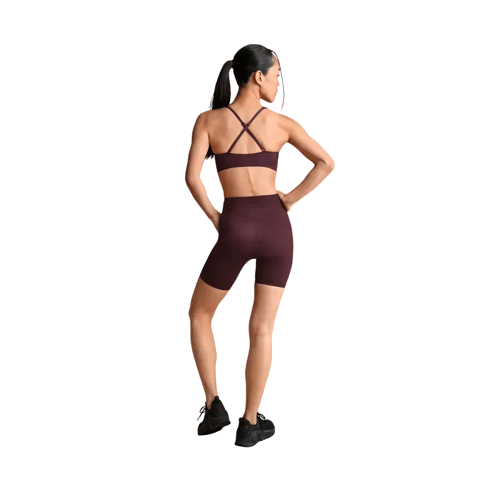 Nike x Skims Shine Women's V-Neck Bra CURRANT