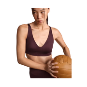 Nike x Skims Shine Women's V-Neck Bra CURRANT