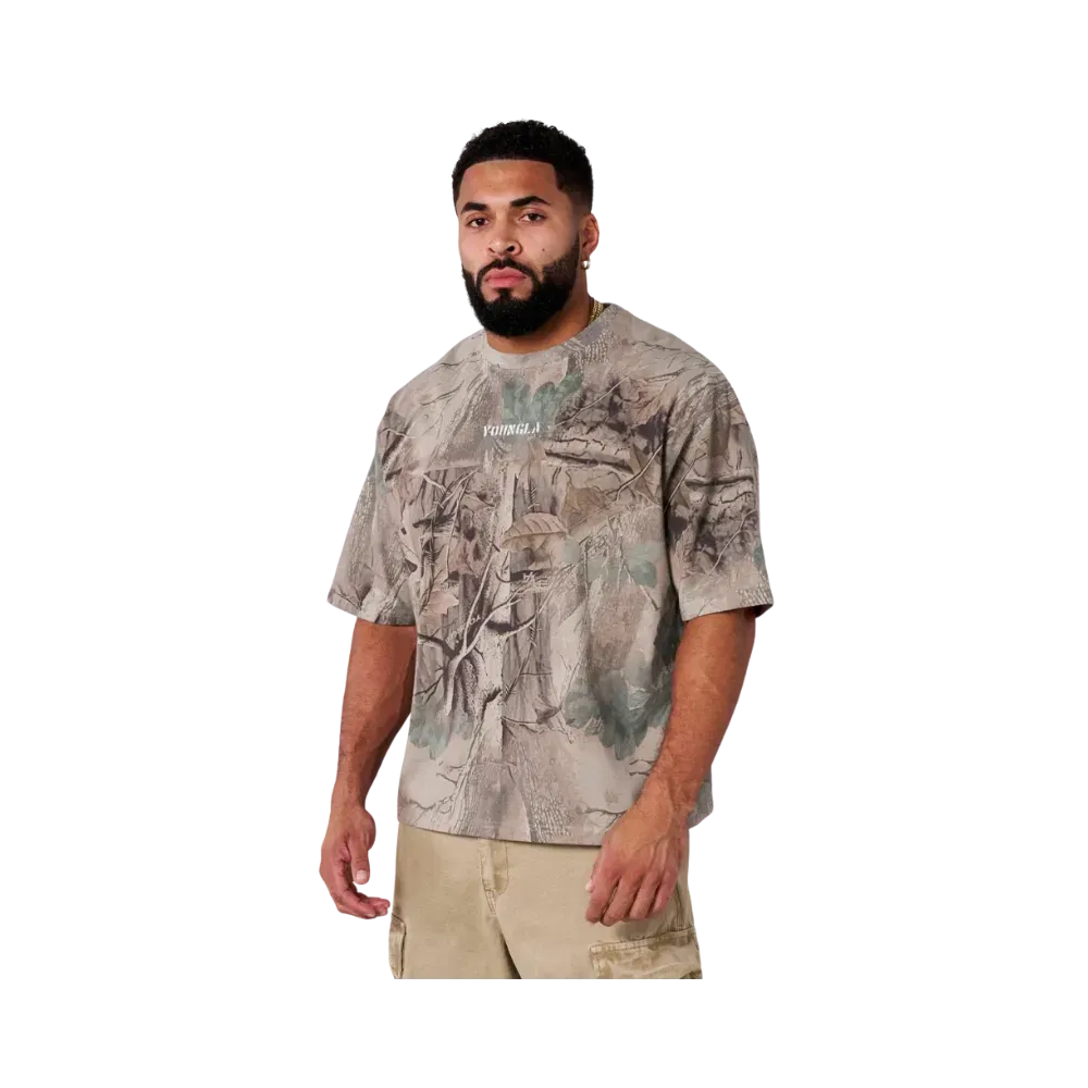 YoungLA Tree Camo Collection Tees Beige Tree Camo