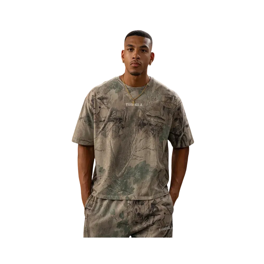 YoungLA Tree Camo Collection Tees Beige Tree Camo