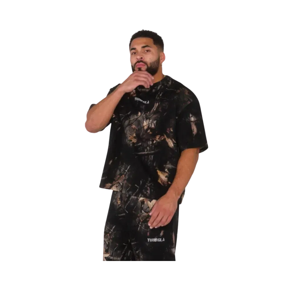 YoungLA Tree Camo Collection Tees Black Tree Camo