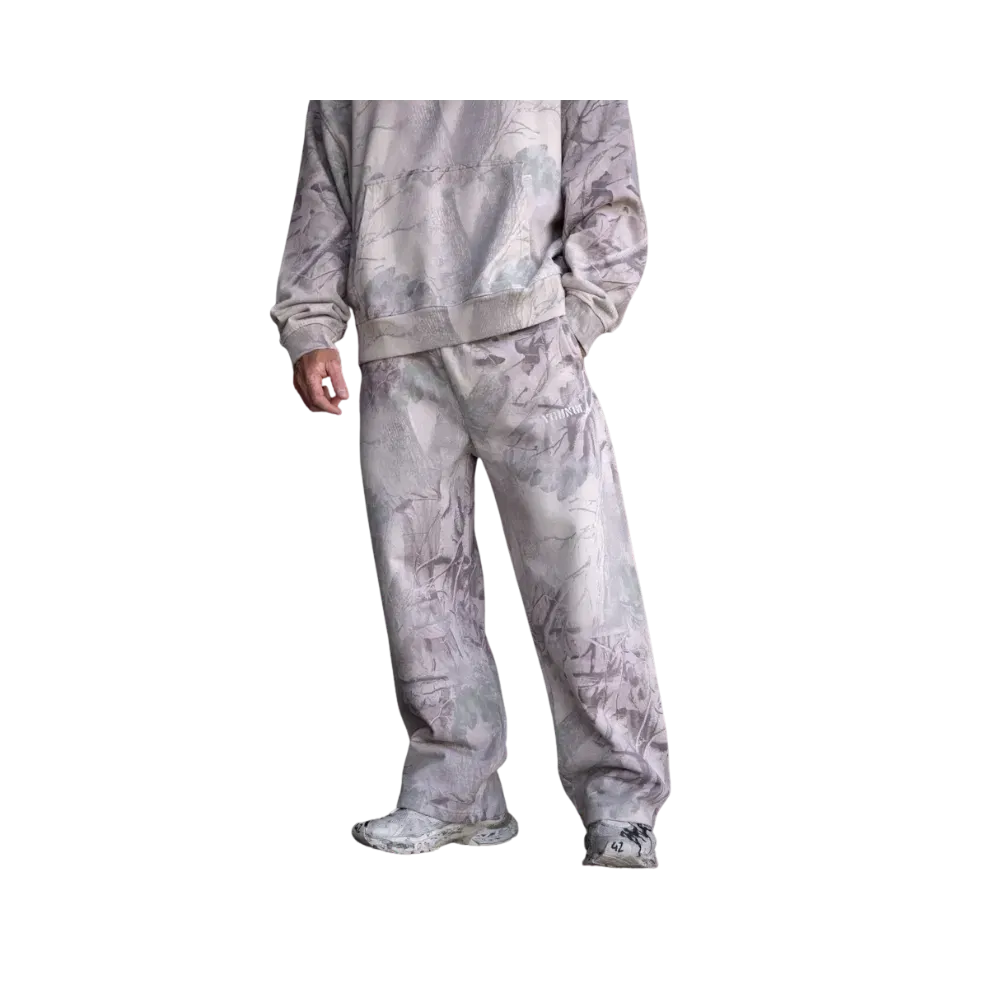 YoungLA Tree Camo Collection No Cuff Sweats Desert Tan Tree Camo