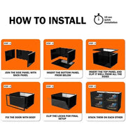 Clear Stack'Em Sneaker Crates | Shoe Crates (Side Drop)