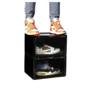 White Stack'Em Sneaker Crates | Shoe Crates (Side Drop)