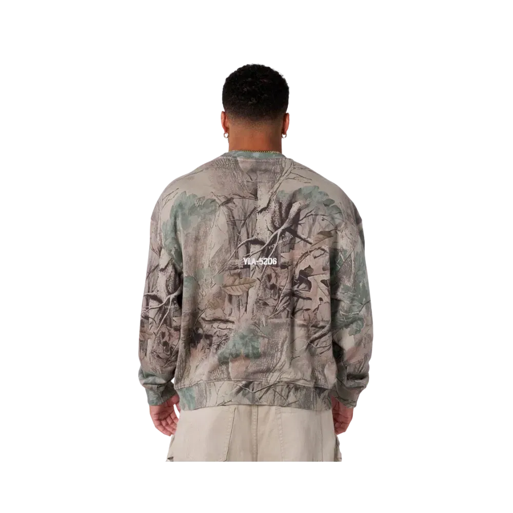 YoungLA Tree Camo Collection Crewnecks Beige Tree Camo