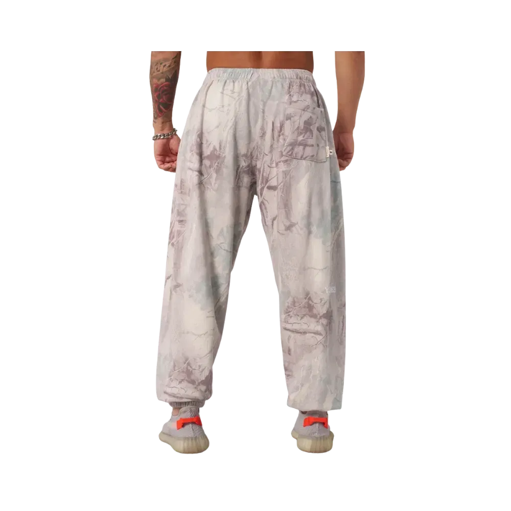 YoungLA Tree Camo Collection Baggy Joggers Desert Tan Tree Camo
