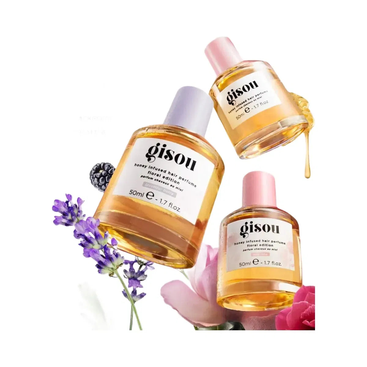 Gisou Wild Rose Honey Infused Hair Perfume
