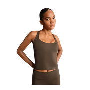 Nike X Skims Matte Women's Racerback Tank Top Dark Sepia