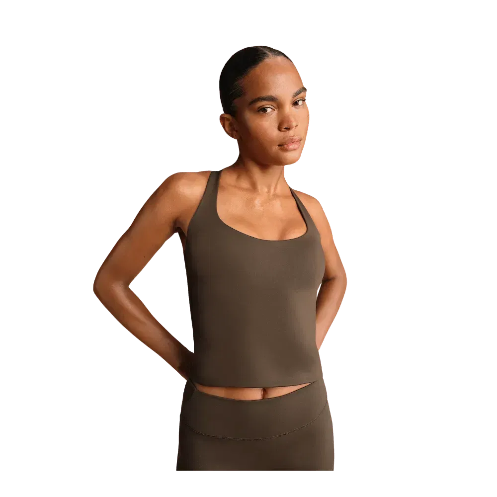 Nike X Skims Matte Women's Racerback Tank Top Dark Sepia
