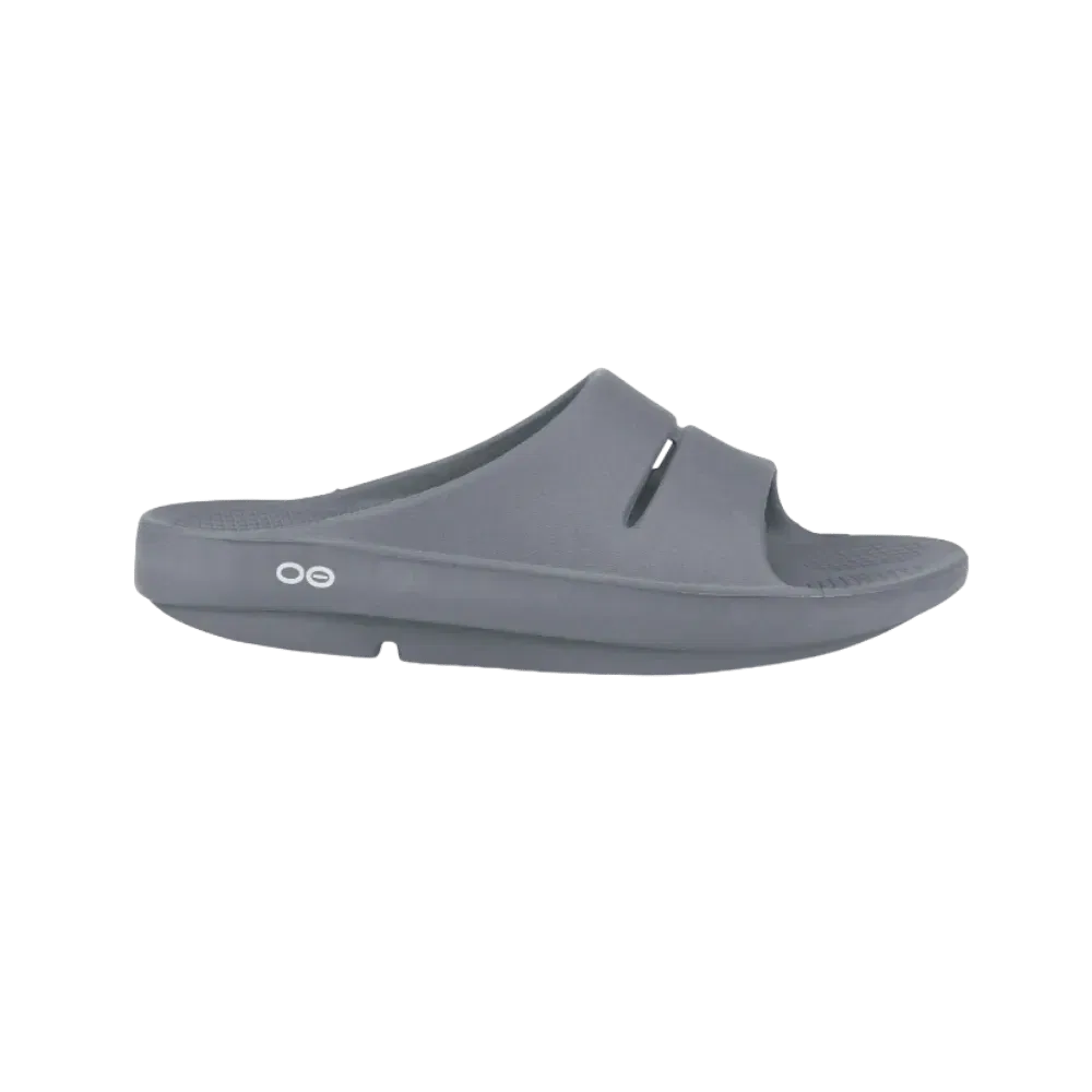 Oofos OOahh Slide Sandal Slate
