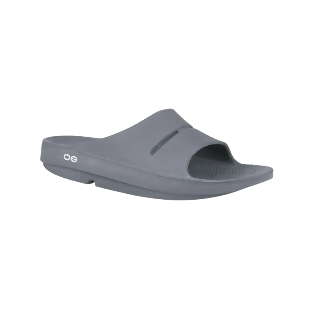 Oofos OOahh Slide Sandal Slate