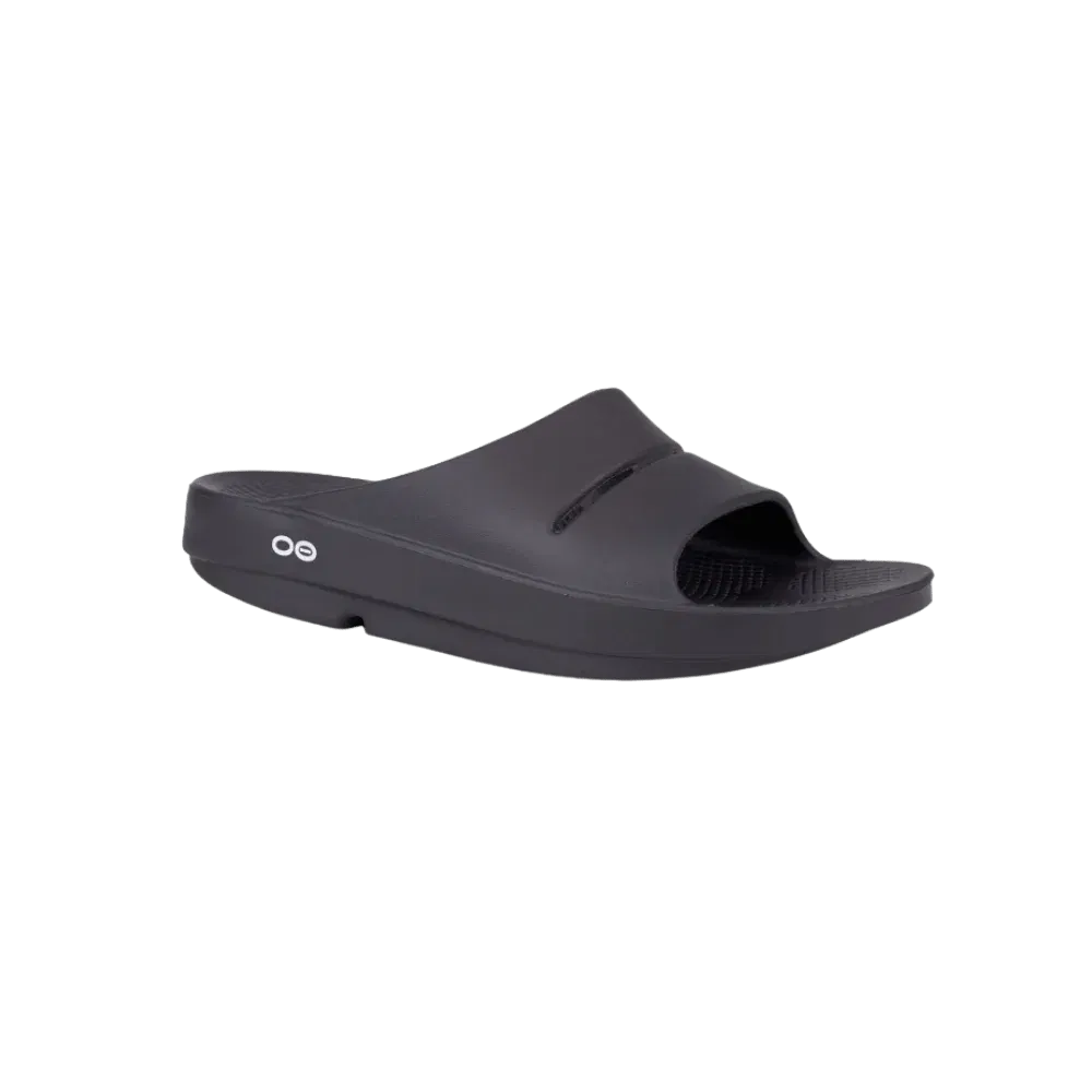 Oofos OOahh Slide Sandal Black