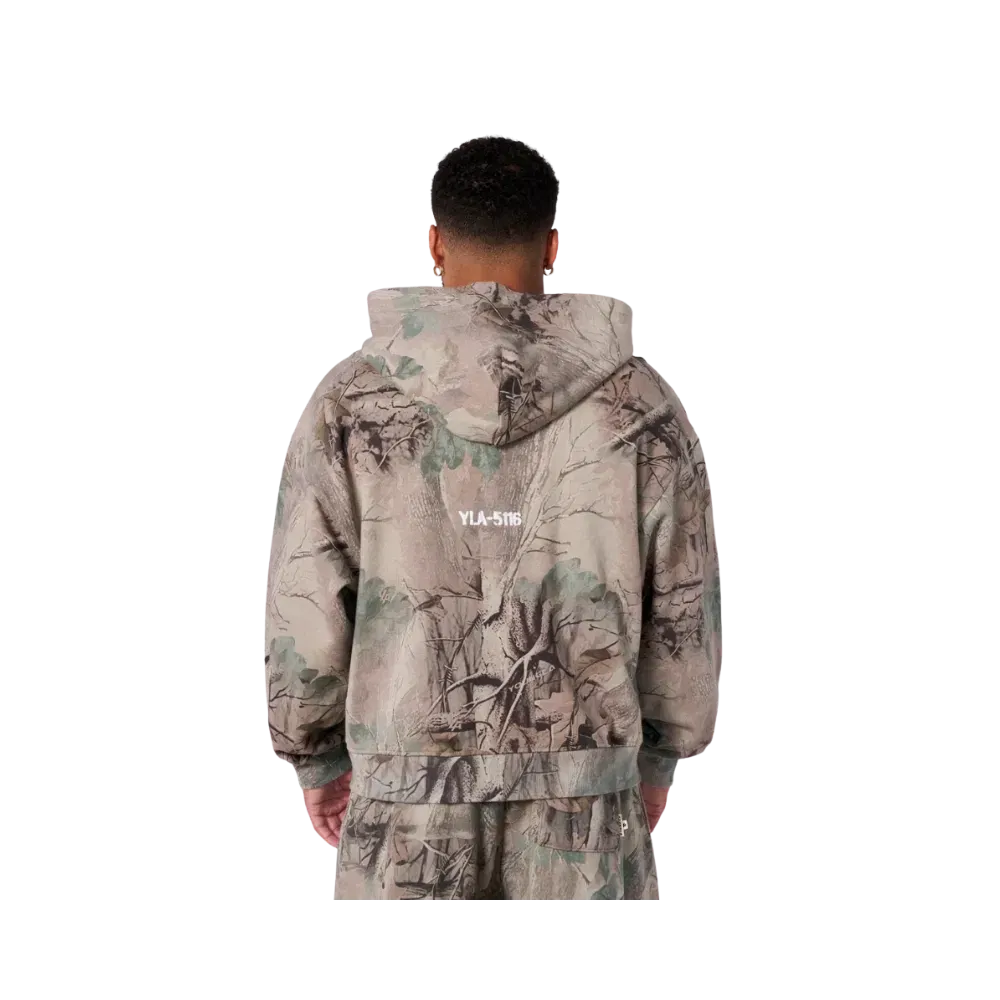 YoungLA Tree Camo Collection Zip Up Beige Tree Camo