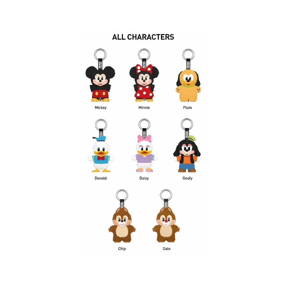 Pop Mart Disney Mickey Family Together Series Plush Keychain Single Blind Box