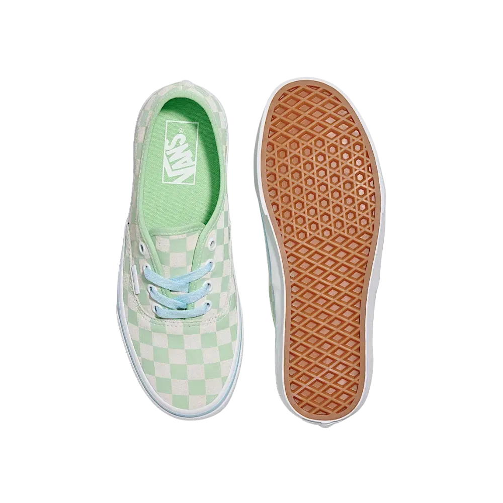 Vans Authentic Suede Checkerboard Shoe Pistachio Green