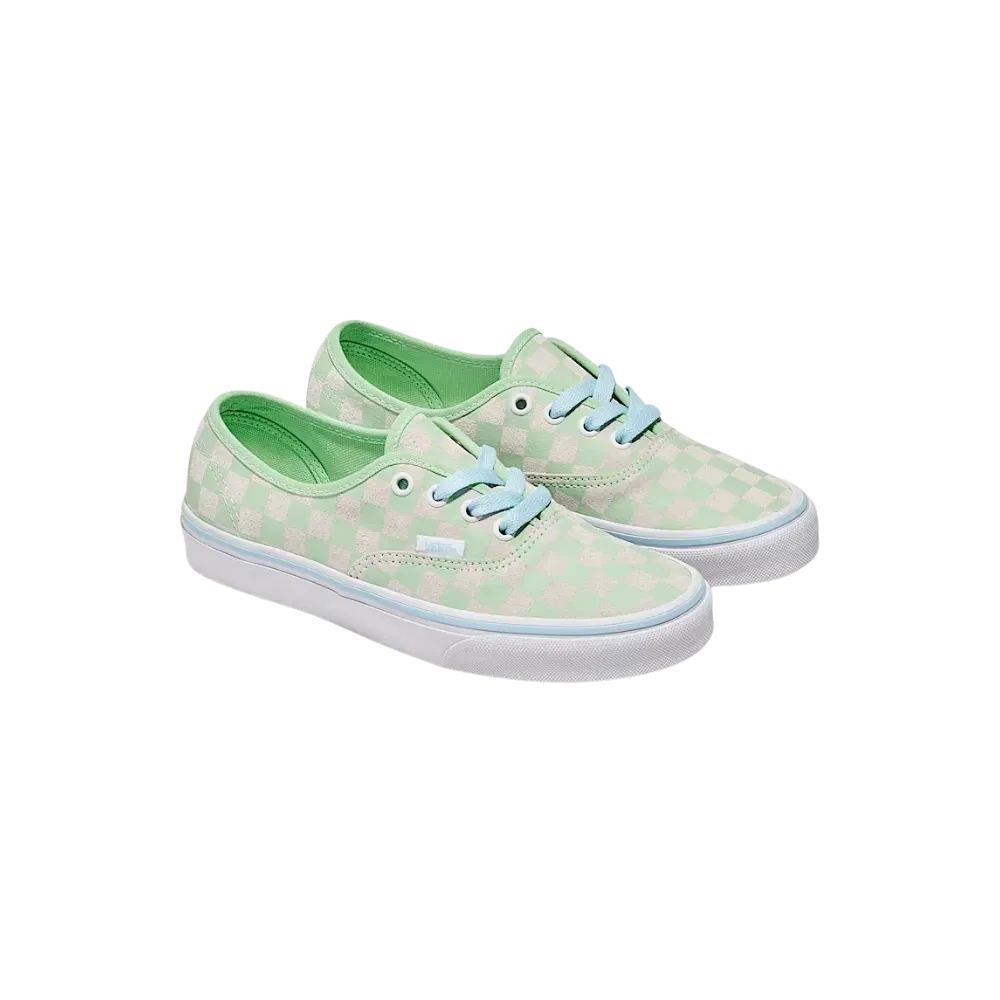 Vans Authentic Suede Checkerboard Shoe Pistachio Green