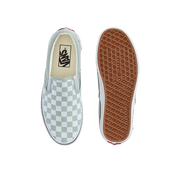 Vans Classic Slip-On Checkerboard Shoe Grey Olive Green