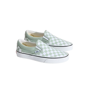 Vans Classic Slip-On Checkerboard Shoe Grey Olive Green