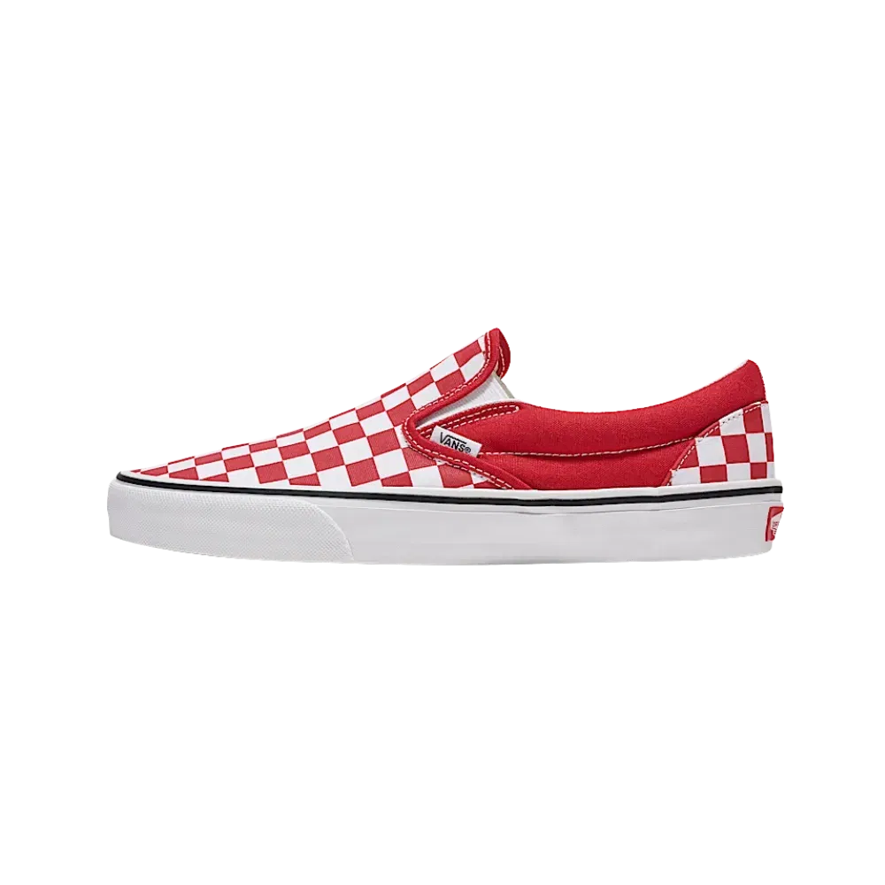 Vans Classic Slip-On Checkerboard Shoe Chili Pepper Red
