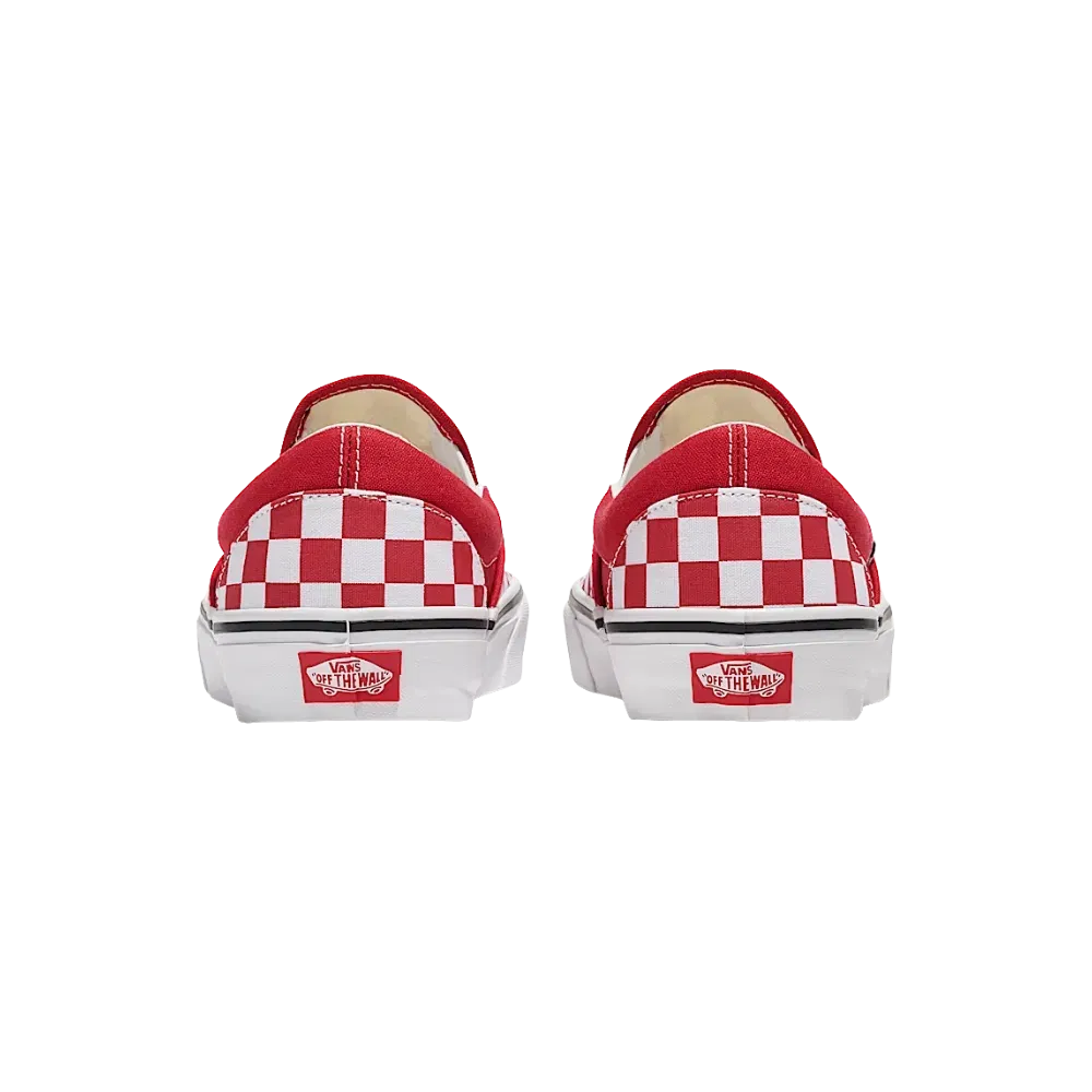Vans Classic Slip-On Checkerboard Shoe Chili Pepper Red