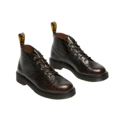 Dr Martens Church Crocodile Analine Leather Ankle Boots Dark Brown