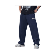Young LA New Wave Baggy Sweats Navy Purple Wash