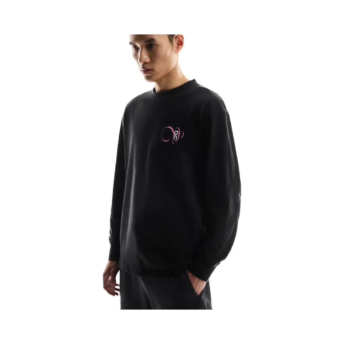 On Club Long-T Graphic Black