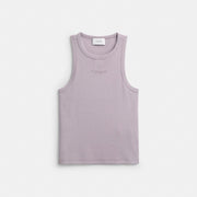 Coach New York Ribbed Tank Top Wisteria Purple