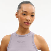 Coach New York Ribbed Tank Top Wisteria Purple