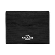Coach Slim Id Card Case Novelty Leather-Silver-Black