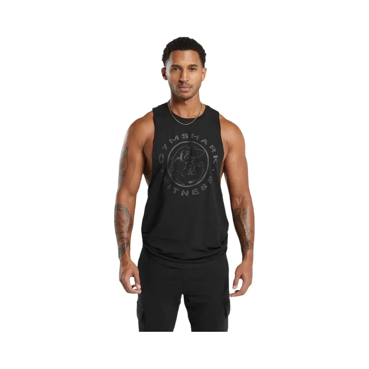 Gymshark Legacy Drop Arm Tank "Black"