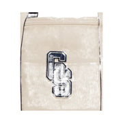 Gymshark Collegiate Mini Tote Bag "Heavy Blue Oat White Athletic Burgundy"