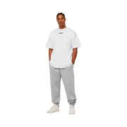 Gymshark Crest Oversized Joggers Light Grey Core Marl