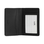 Coach Id Wallet In Signature Canvas Signature Canvas-Charcoal-Black