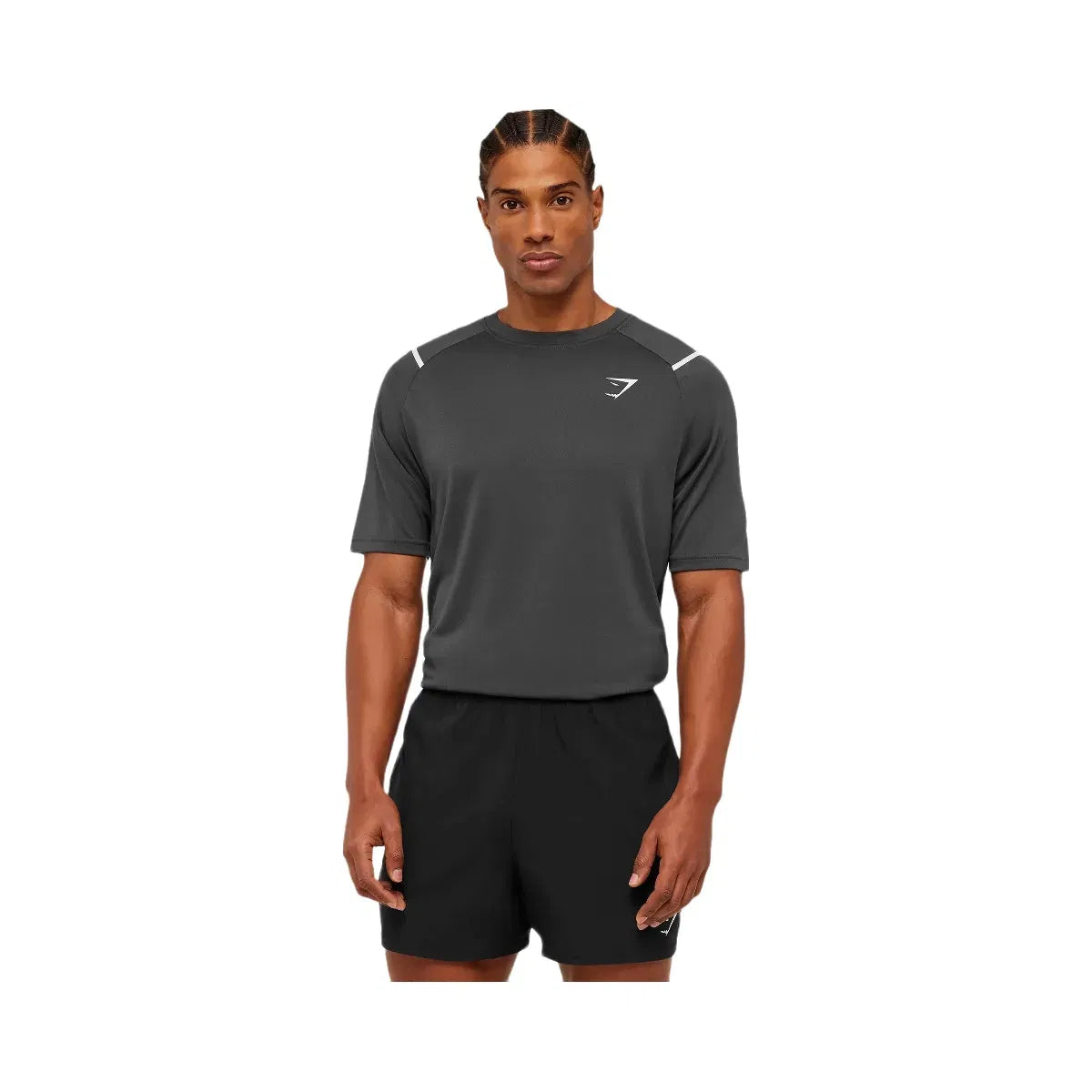 Gymshark Arrival Contrast T-Shirt "Grey Black"