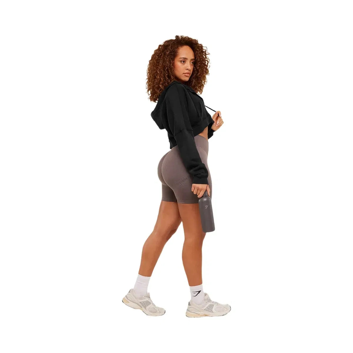 Gymshark Pump Zip Through Hoodie "Black Wash"