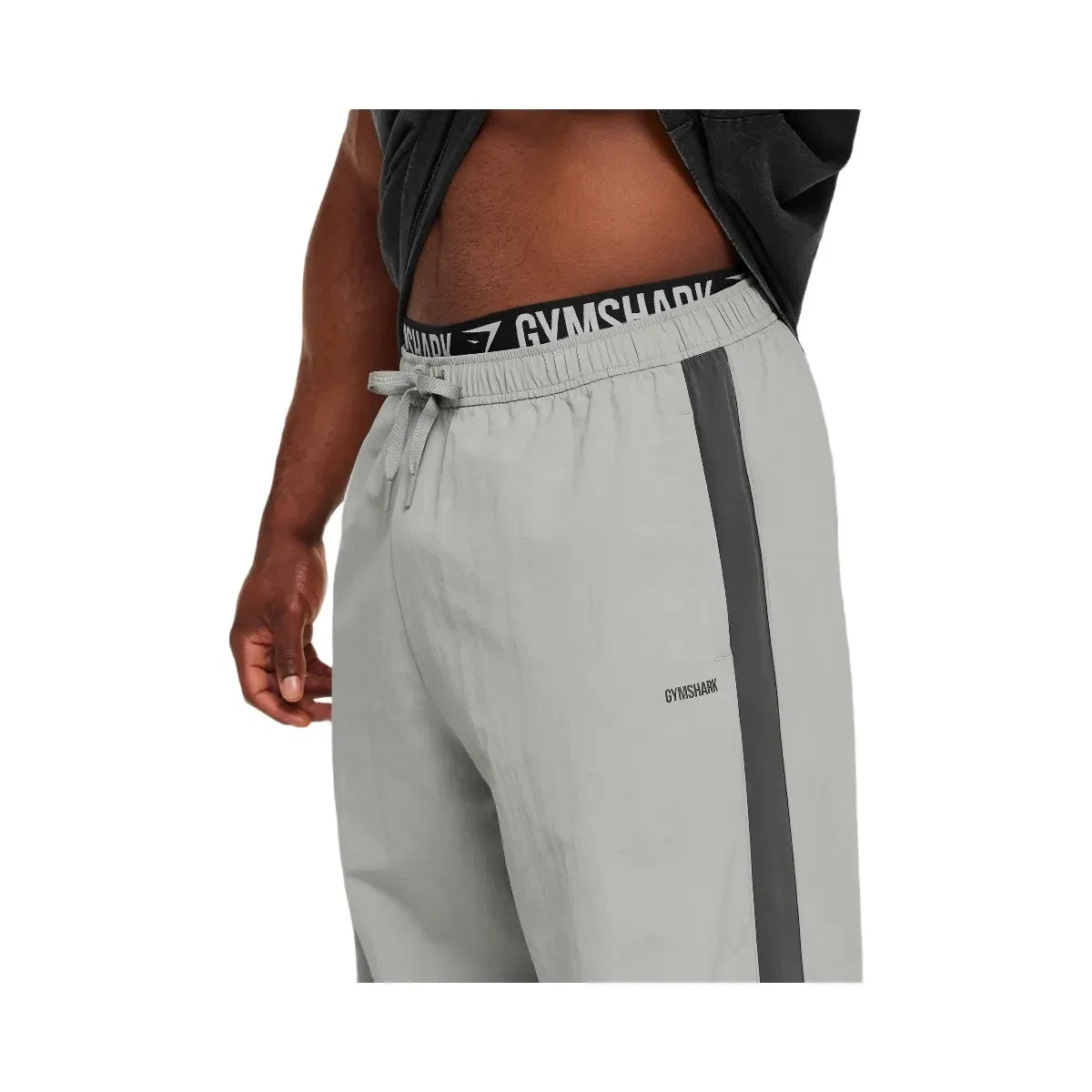 Gymshark Retro Collegiate Track Pants "Smokey Grey Onyx Grey"