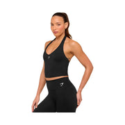 Gymshark Halter Neck Cami with Shelf - Black