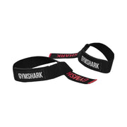 Gymshark Silicone Lifting Straps "Black Carmine Red"