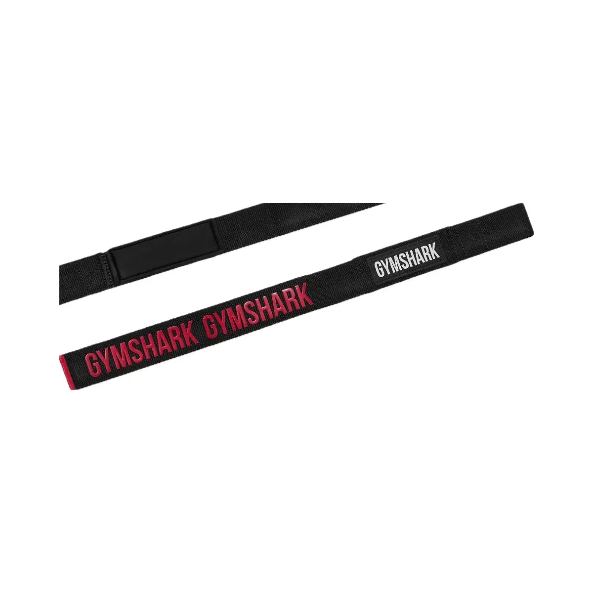 Gymshark Silicone Lifting Straps "Black Carmine Red"